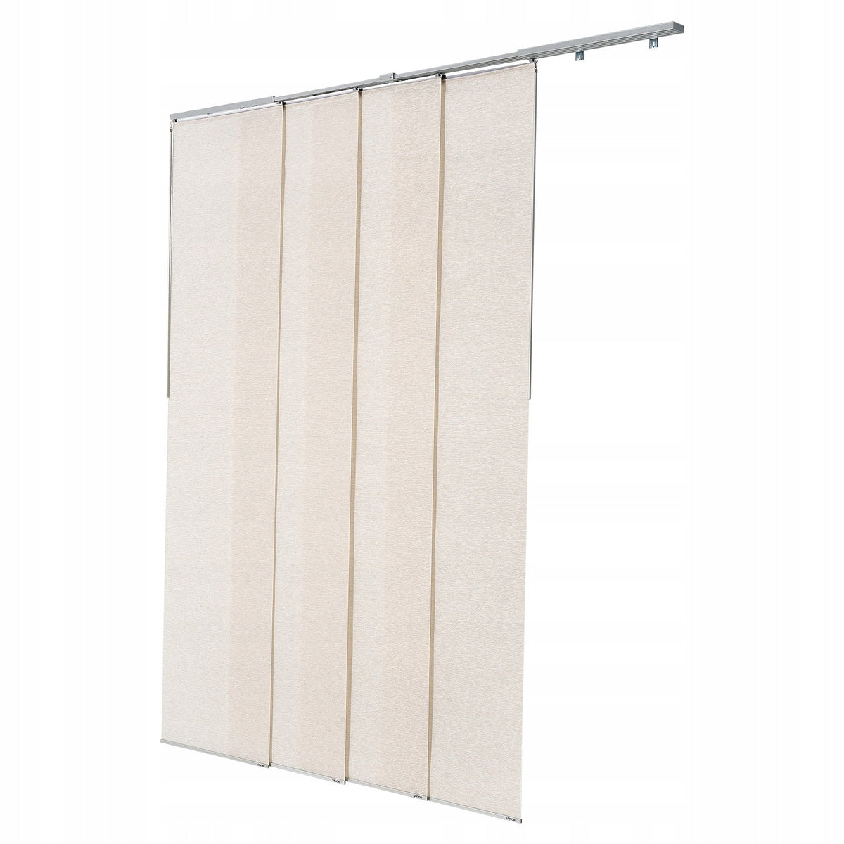 VEVOR PANEL CURTAINS EXTENDABLE TRACK 116-218 CM 4 PANELS POLYESTER