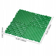 VEVOR DRAINAGE MAT 50 PCS 31X31 CM PP INTERLOCKING ANTI-SLIP PREMIUM