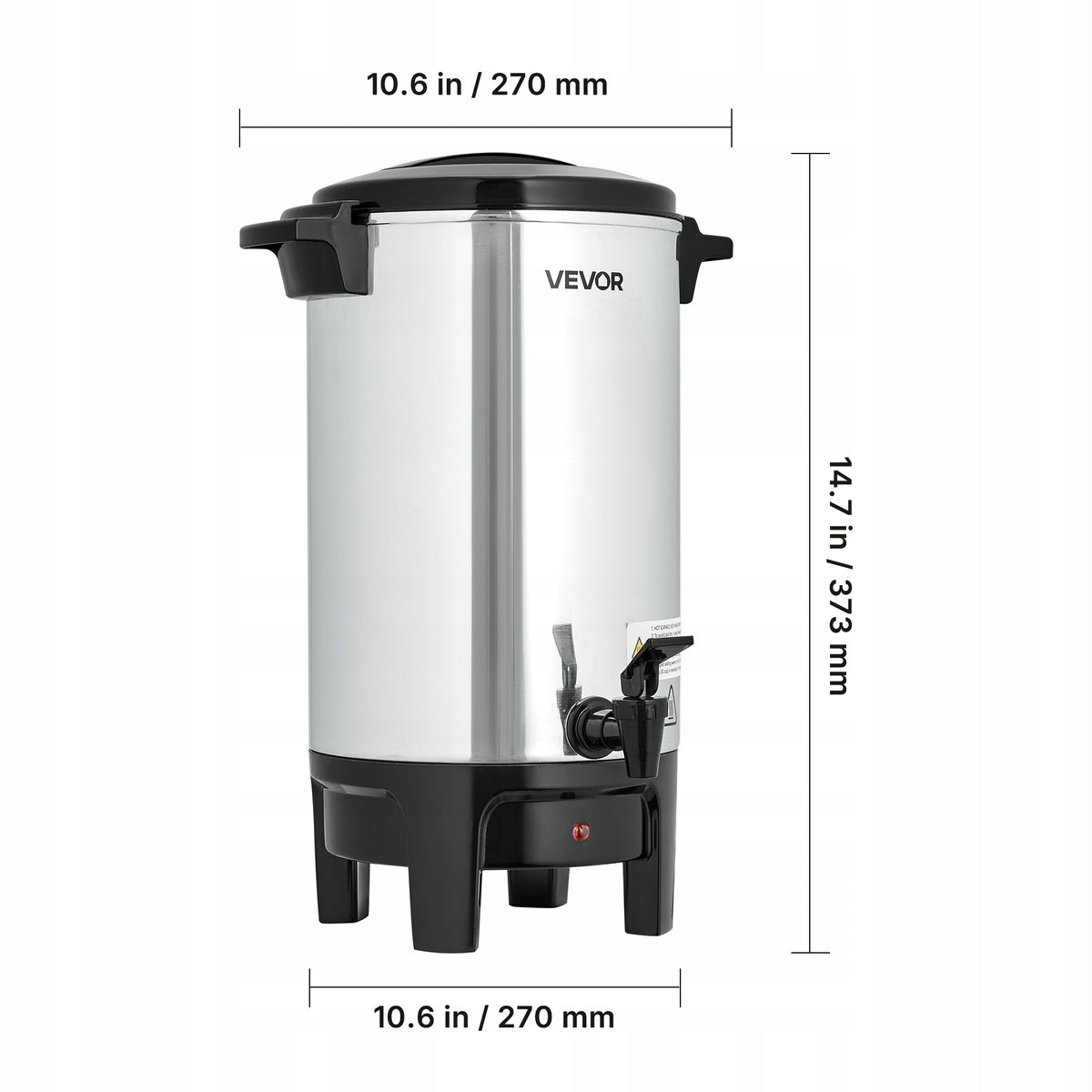 COFFEE MAKER VEVOR COMMERCIAL 30 CUPS 4.5L POWERFUL HOT DISPENSER