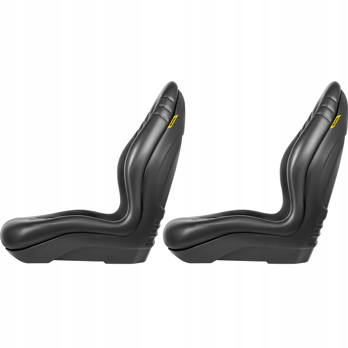 VEVOR FORKLIFT SEAT SET OF 2 VINYL COMFORTABLE BLACK