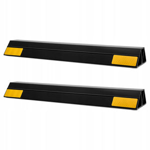 VEVOR PARKING STOPS 2 PACK HEAVY-DUTY WITH REFLECTIVE STRIPS FOR GARAGE