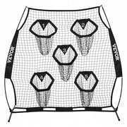 VEVOR FOOTBALL COACH THROWING NET 208X91X189 CM 5 POCKETS