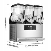 VEVOR COMMERCIAL CRUSHED ICE MACHINE 12L X 3 TRIPLE DURABLE