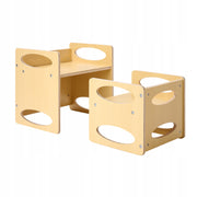 VEVOR PREMIUM MONTESSORI ADJUSTABLE TODDLER TABLE AND CHAIR SET