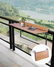 VEVOR FOLDING BALCONY HANGING TABLE 1000X345MM ADJUSTABLE STURDY