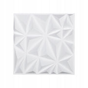 SET OF 33 VEVOR 3D WALL PANELS 30X30 CM PVC DIAMOND MATTE WHITE