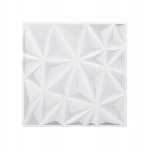 SET OF 33 VEVOR 3D WALL PANELS 30X30 CM PVC DIAMOND MATTE WHITE