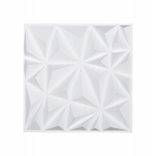 SET OF 33 VEVOR 3D WALL PANELS 30X30 CM PVC DIAMOND MATTE WHITE