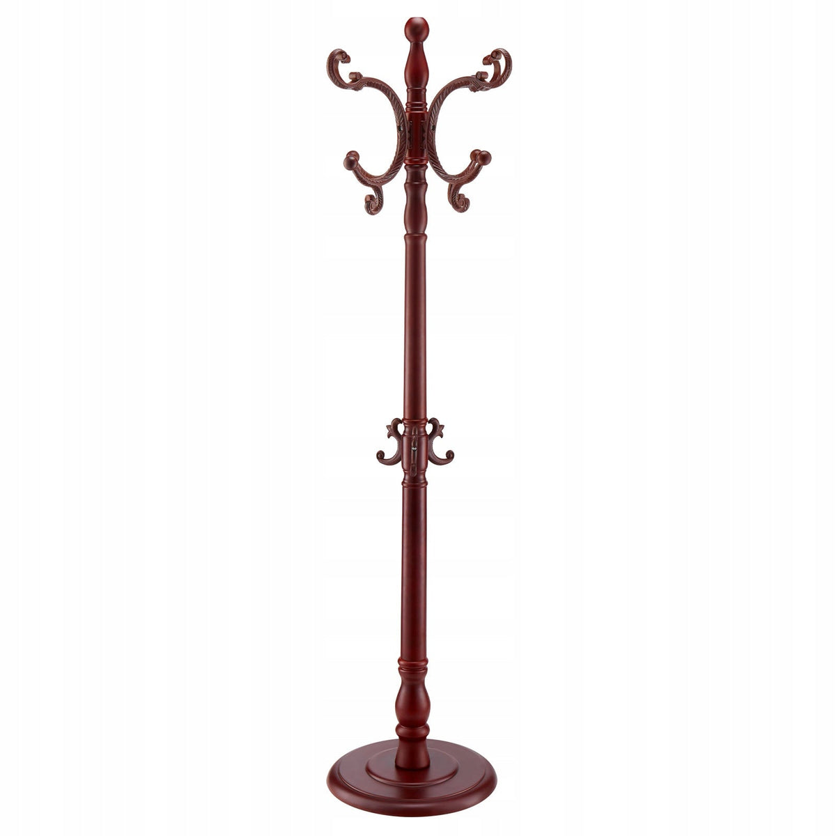 VEVOR WOODEN COAT RACK 11 HOOKS STURDY BASE 1760MM