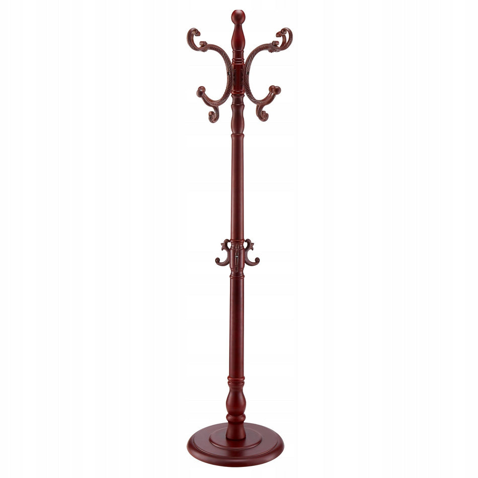 VEVOR WOODEN COAT RACK 11 HOOKS STURDY BASE 1760MM