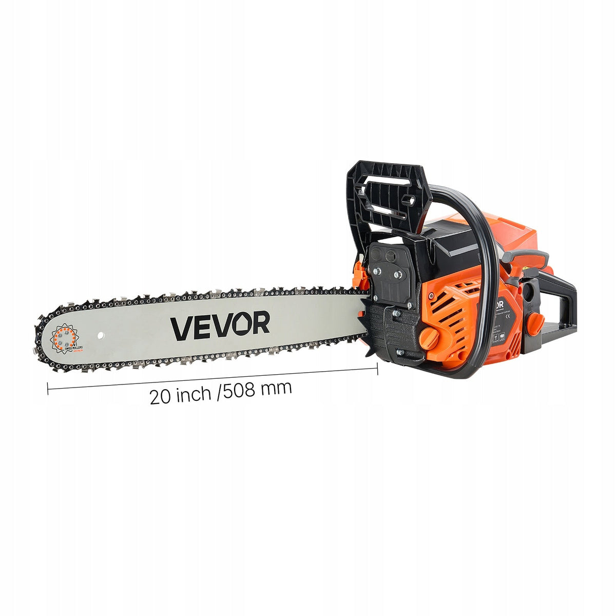 POWERFUL VEVOR 58CC 508MM 2.7HP PROFESSIONAL PETROL CHAINSAW