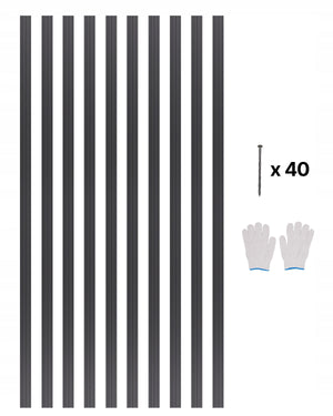 VEVOR ALUMINUM GARDEN EDGING 10 PCS 1524X43X1.6MM STRONG AND DURABLE