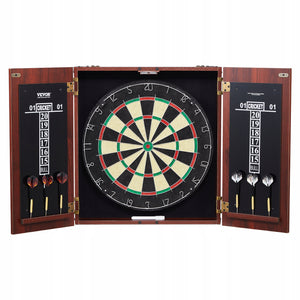 VEVOR 18-INCH PREMIUM DARTBOARD AND CABINET SET WITH ACCESSORIES