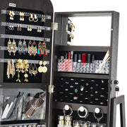 VEVOR 360 ROTATING JEWELRY CABINET WITH MIRROR 160CM PREMIUM ORGANIZER