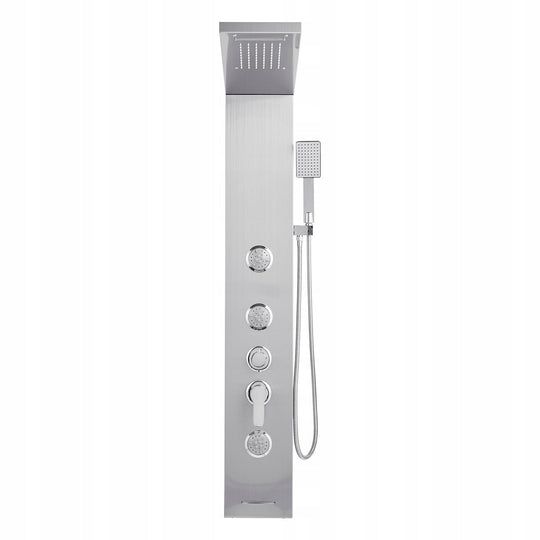 VEVOR Professional 5-in-1 Shower System with Rain Shower Head, Stainless Steel