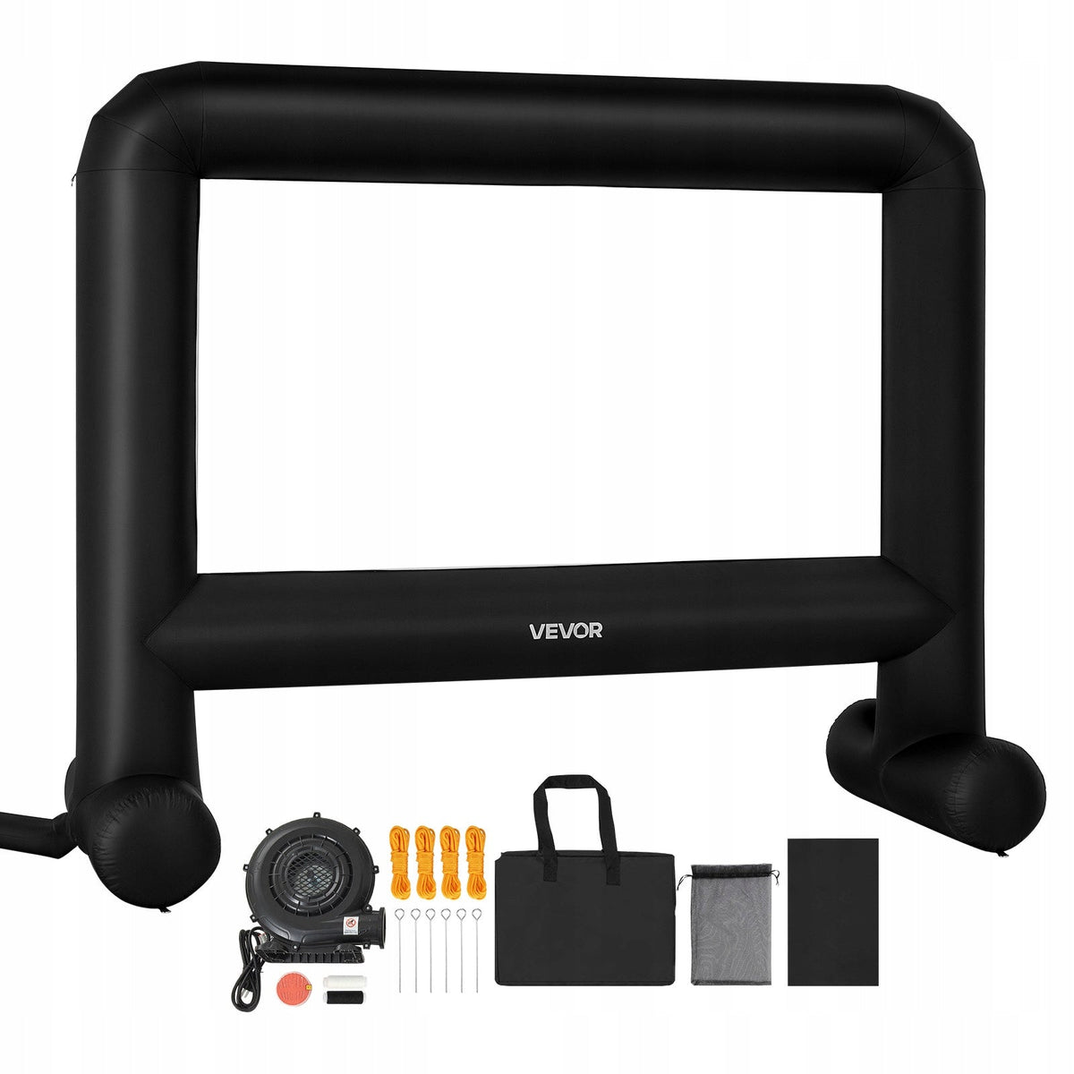 VEVOR INFLATABLE PROJECTOR SCREEN 16FT PREMIUM 600D WATERPROOF LIGHTWEIGHT