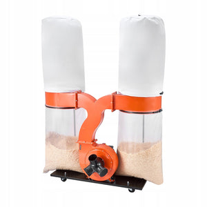 VEVOR DUST EXTRACTION SYSTEM 2634M3/H 3.0HP 2X159L FILTER BAGS POWERFUL AND MOBILE