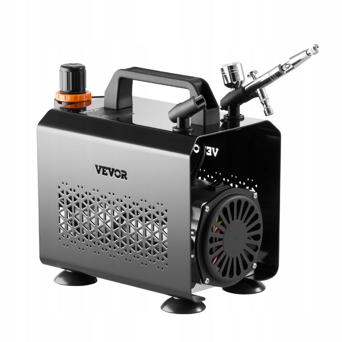 VEVOR 1/6 HP AIRBRUSH KIT WITH COMPRESSOR, 3 NOZZLES, ACRYLIC PAINTS