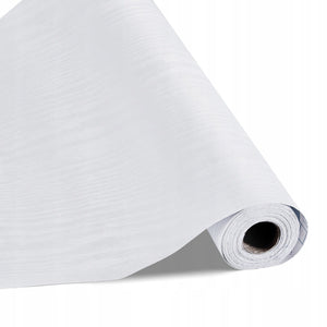 VEVOR SELF-ADHESIVE WALLPAPER 45CM X 10M PVC WHITE WOOD GRAIN WATERPROOF