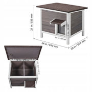 VEVOR OUTDOOR WEATHERPROOF CAT HOUSE