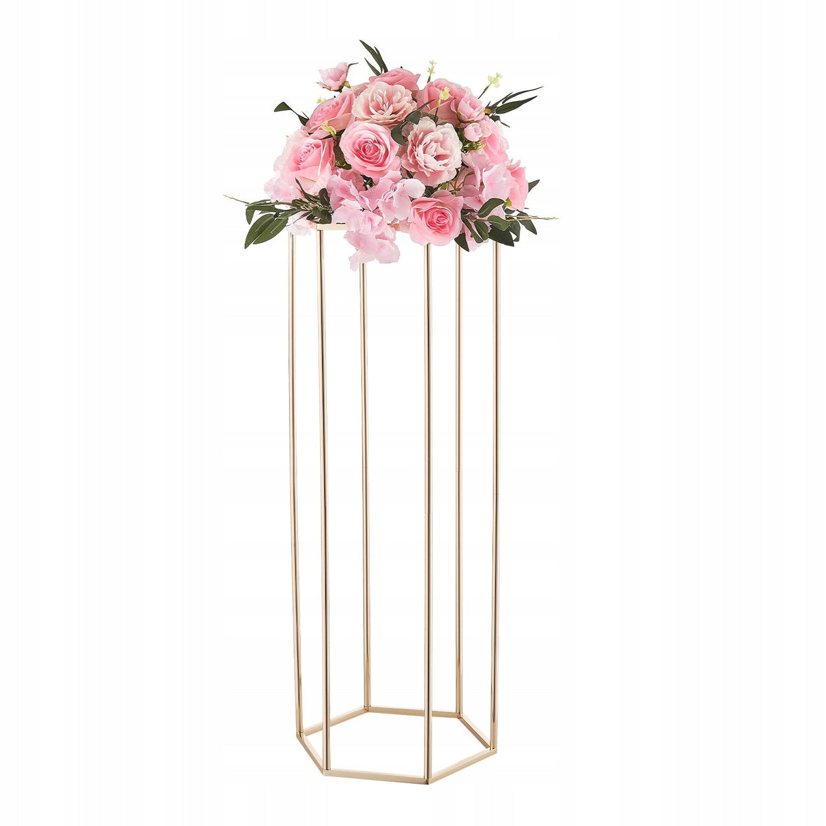VEVOR PREMIUM WEDDING FLOWER STANDS 10 PCS 310X270X800 MM GOLD STURDY