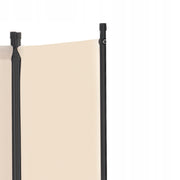 VEVOR 6-PANEL FOLDING ROOM DIVIDER STRONG FRAME BEIGE 3110X1805X450MM