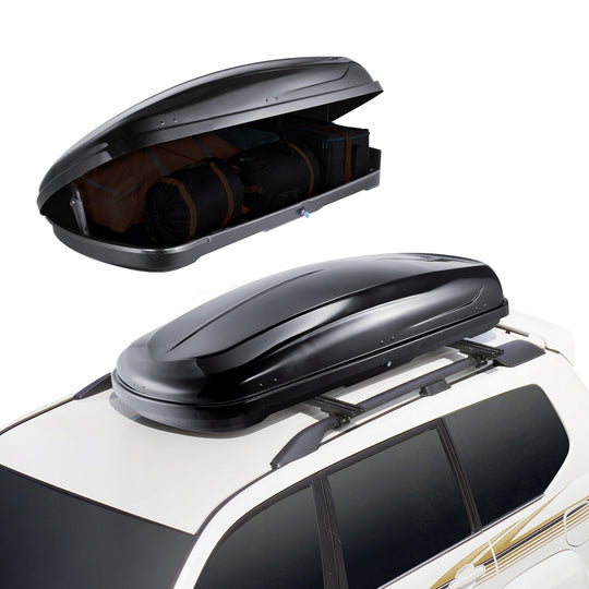 VEVOR ROOF BOX 220L ABS STRONG ROOF RACK DOUBLE-SIDED OPENING