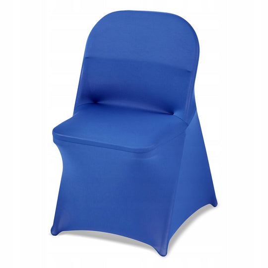 VEVOR 50 PCS ELASTIC CHAIR COVERS BLUE FOR FOLDING CHAIRS