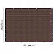 VEVOR SUN SHADE SAIL 90 SUN BLOCK 244X366 CM PREMIUM HDPE