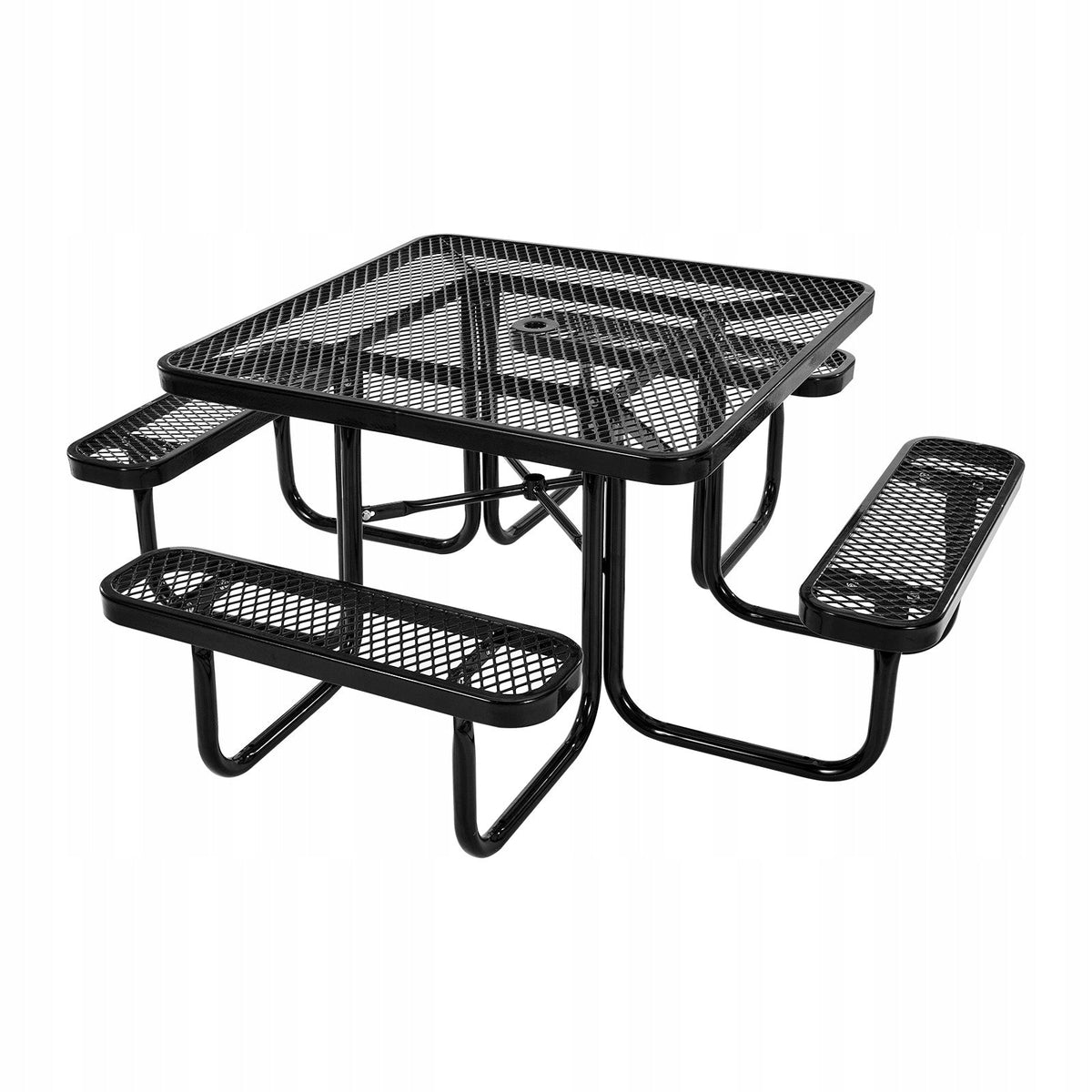VEVOR SQUARE PICNIC TABLE WITH 4 BENCHES STRONG GARDEN SET