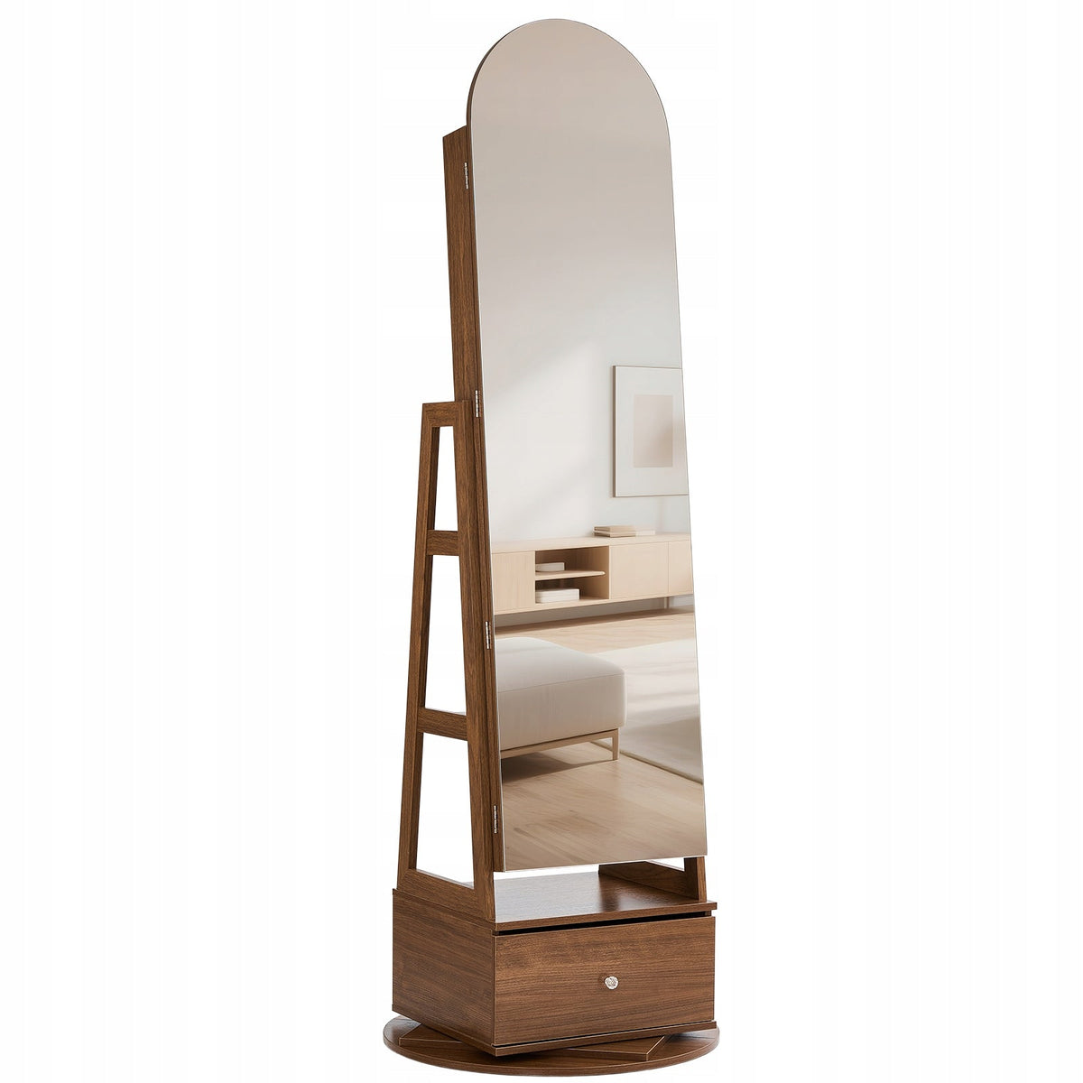 VEVOR 360 ROTATING JEWELRY CABINET WITH MIRROR 1655 MM PREMIUM ORGANIZER