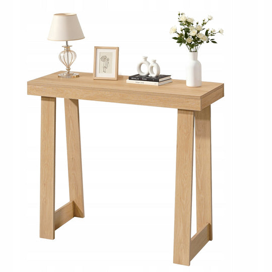 VEVOR CONSOLE TABLE 91.5X30.5X81 CM NATURAL WOOD STRONG AND STABLE