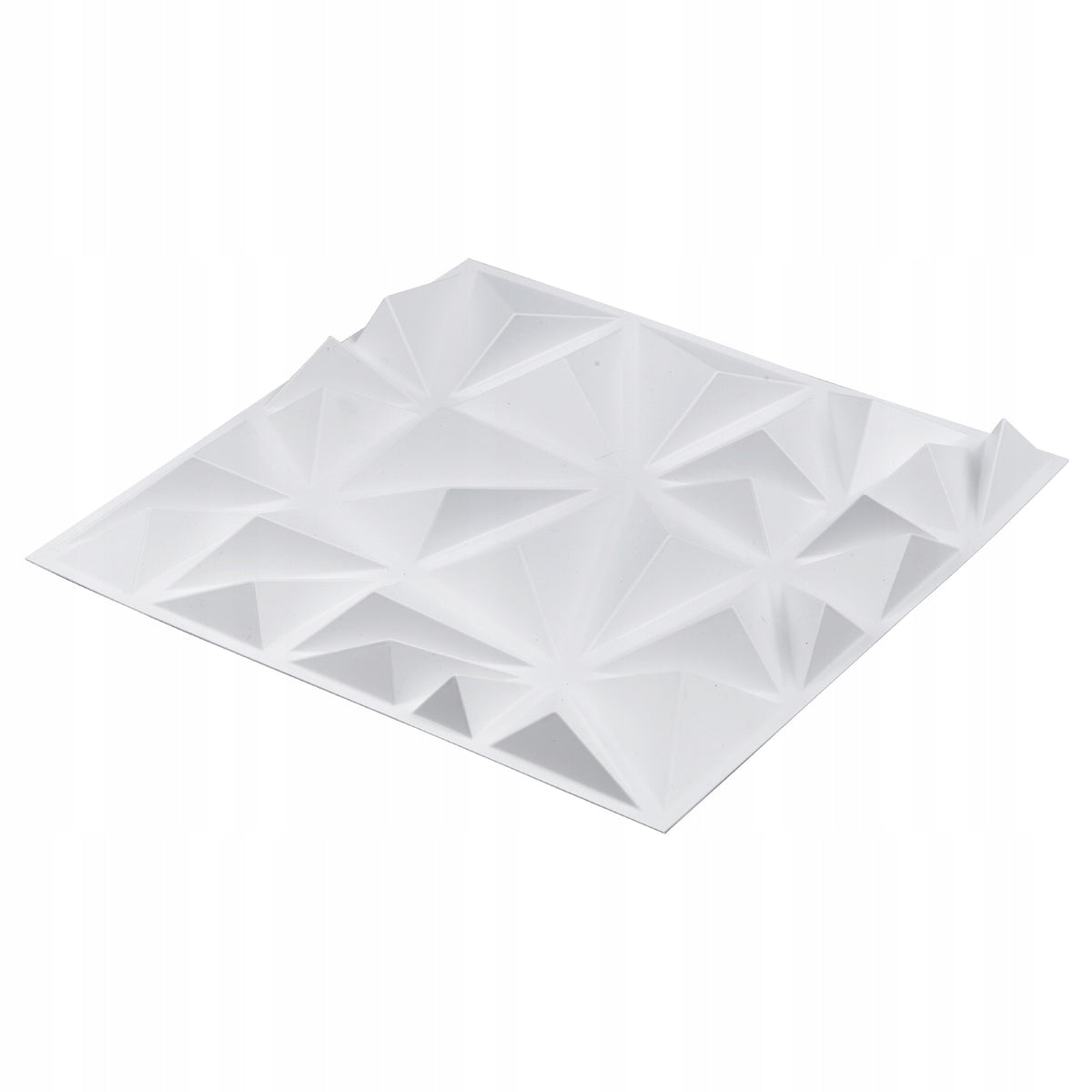 SET OF 33 VEVOR 3D WALL PANELS 30X30 CM PVC DIAMOND MATTE WHITE