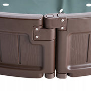 VEVOR PROFESSIONAL SANDPIT WITH LID 183X105X23 CM OVAL HDPE