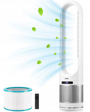 VEVOR 40-INCH 8-SPEED TOWER BLADELESS FAN WITH PREMIUM REMOTE