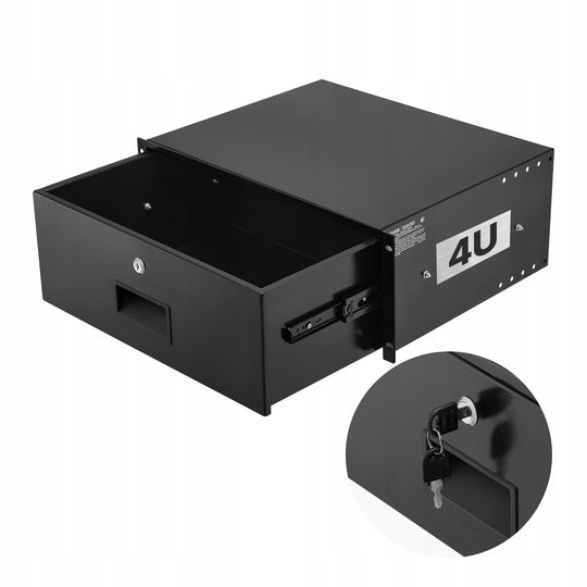 VEVOR 4U Lockable Server Rack Drawer Heavy Duty 22.68 kg