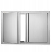VEVOR BBQ ACCESS DOOR 774X532MM DOUBLE PREMIUM STAINLESS STEEL