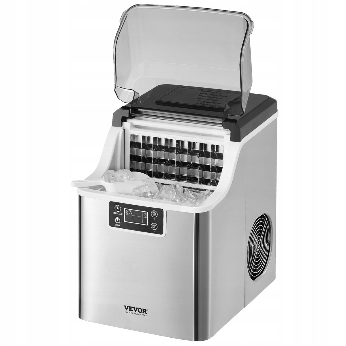 VEVOR PREMIUM ICE MAKER 24 CUBES IN 15 MINUTES 20 4 KG STEEL
