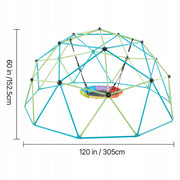 VEVOR GEOMETRIC CLIMBING DOME 305 CM WITH SWING SOLID