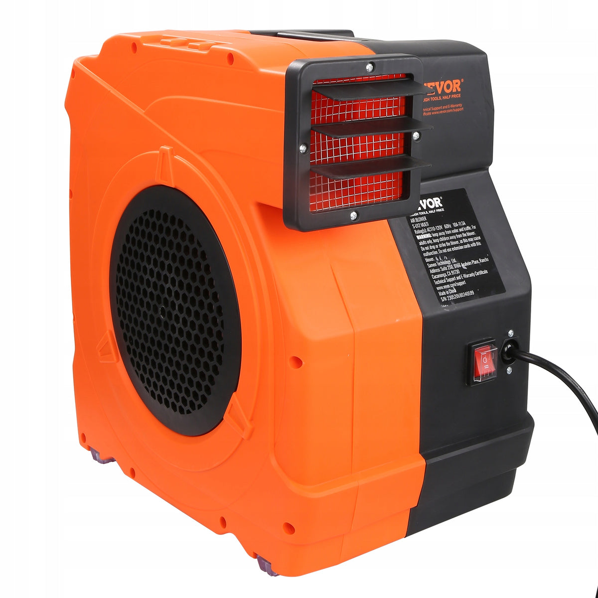 VEVOR 1100W 770 M3/H BLOWER PROFESSIONAL AIR PUMP FOR INFLATABLES