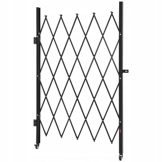 VEVOR FOLDING SECURITY GATE BEST PADLOCK WHEELS 126X198CM