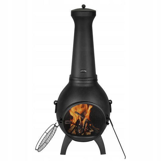 PROFESSIONAL VEVOR PATIO FIREPLACE WOOD-BURNING 43X42X112 CM SPHERICAL