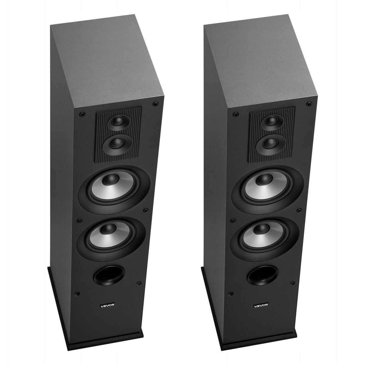 VEVOR PASSIVE 2X FLOORSTANDING 3-WAY SPEAKERS 145W POWERFUL BASS MDF