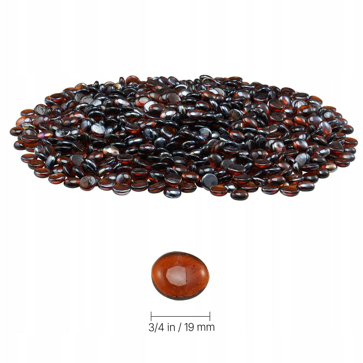 VEVOR FIRE GLASS 4.5 KG HIGH-STRENGTH GLASS STONES
