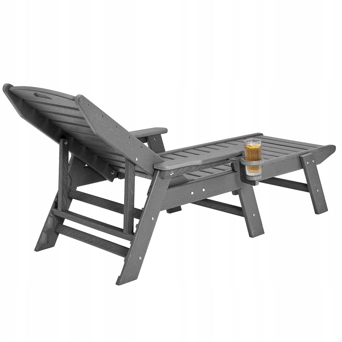VEVOR HDPE GARDEN LOUNGER, 6-POSITION ADJUSTABLE, 181 KG CAPACITY, HEAVY-DUTY