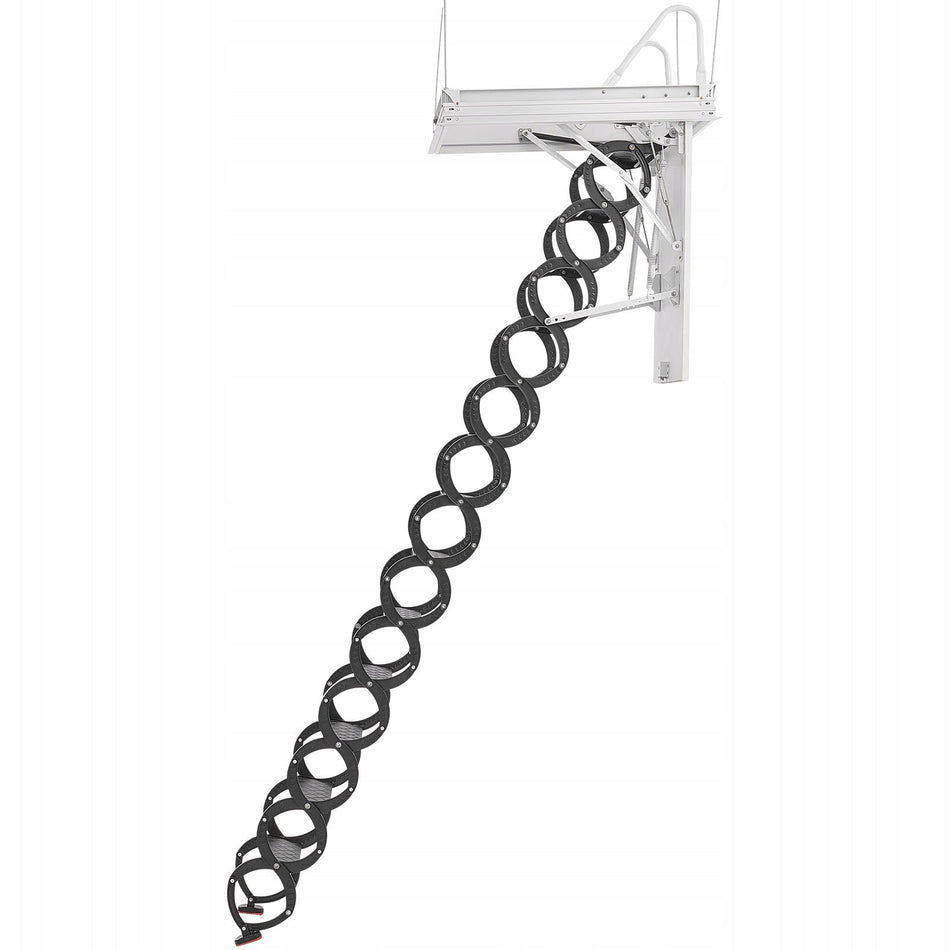 PROFESSIONAL VEVOR ATTIC LADDER 299KG HYDRAULIC 13 STEPS