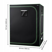 VEVOR 150X150X200 CM PROFESSIONAL REFLECTIVE GROW TENT