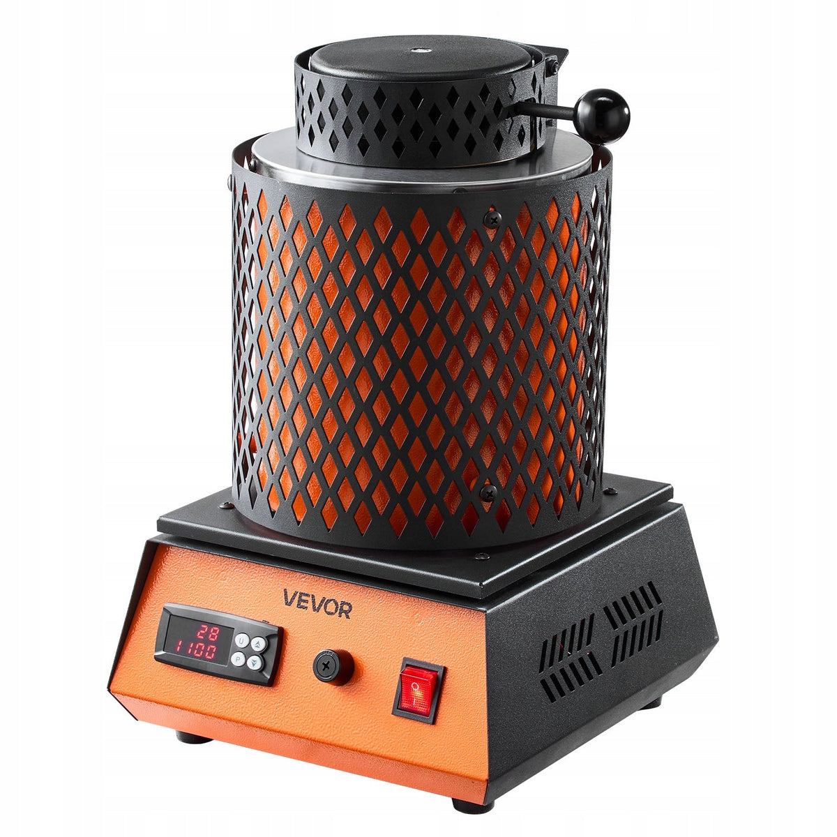 VEVOR 1350W Digital Electric Gold Melting Furnace with Ceramic Crucible