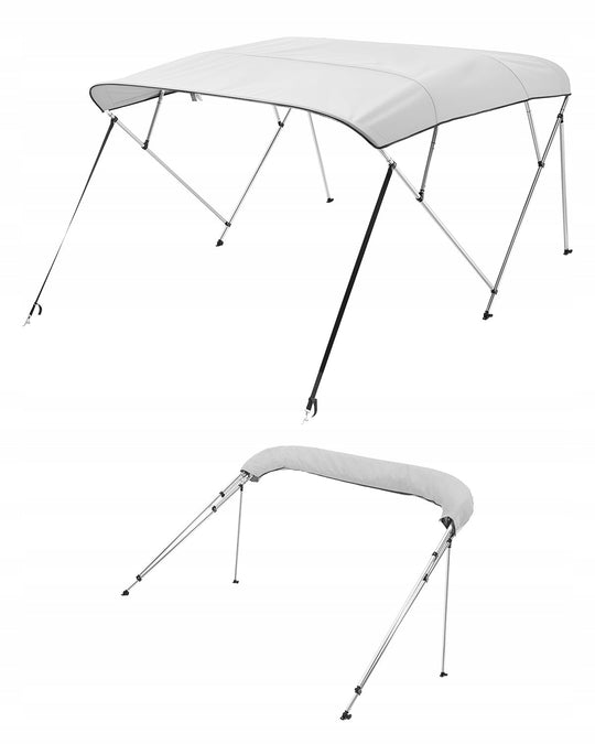 VEVOR BIMINI TOP BOAT COVER 4 ARCHES 600D WATERPROOF PROTECTIVE