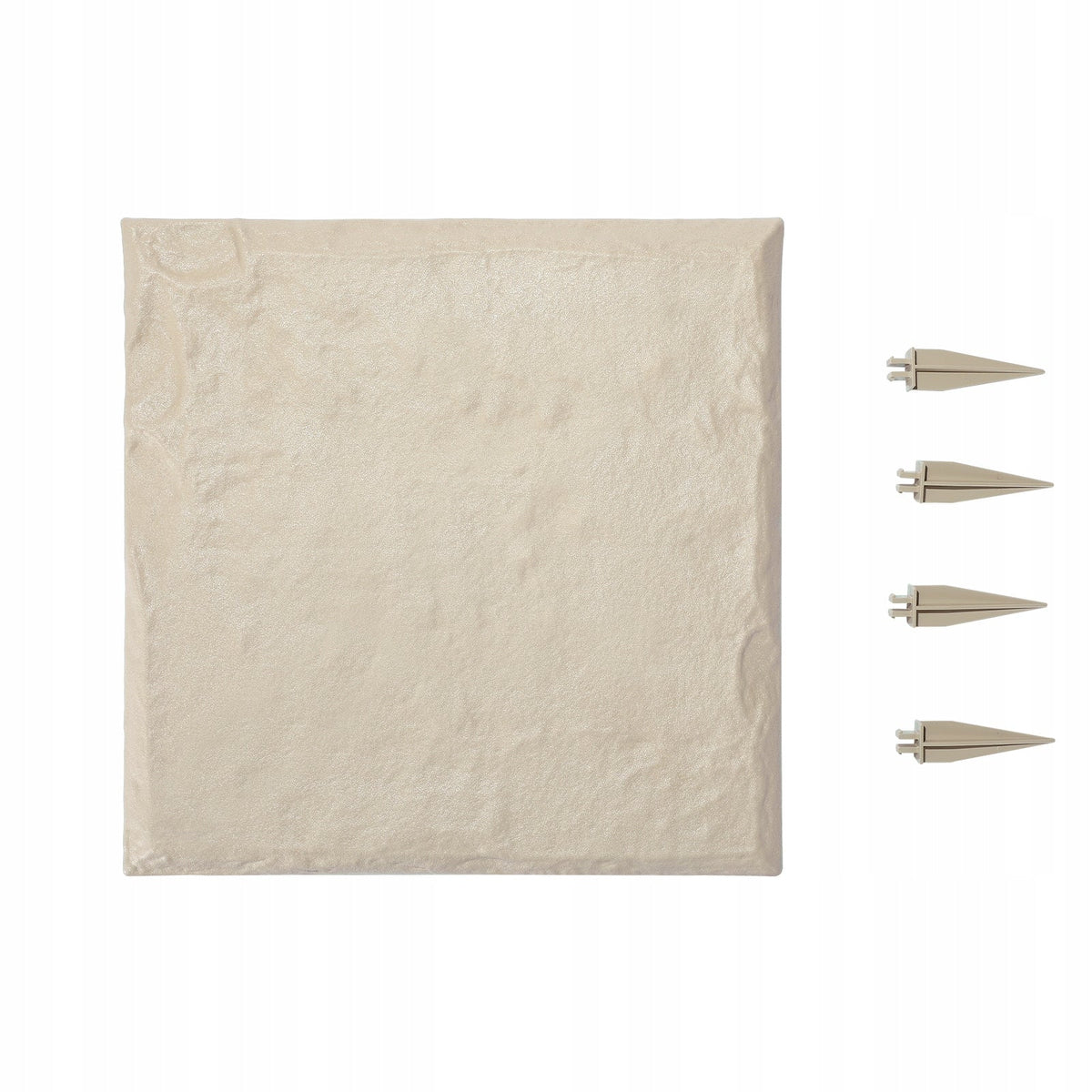 VEVOR DURABLE GARDEN SLABS 4 PCS 395X395MM DECORATIVE BEIGE SLAB PC